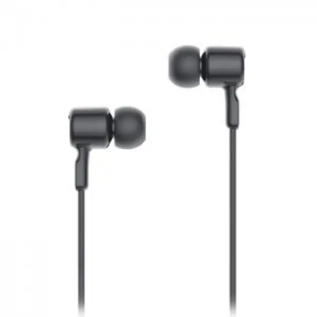 Ενσύρματα in-ear μεταλλικά ακουστικά με μικρόφωνο και βύσμα USB-C, σε μαύρο χρώμα 2