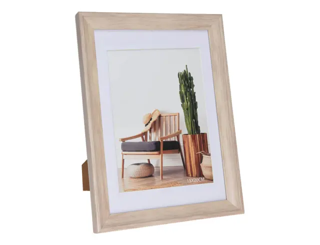 Κορνίζα H&S Collection με πασπαρτού, βάση, διαστάσεις 25x33cm και διαστάσεις φωτογραφίας 15x20cm 837510070