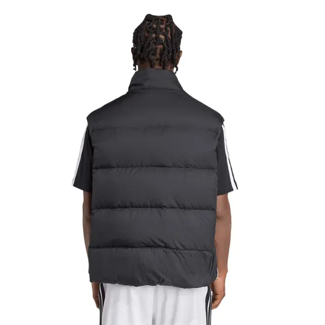 adidas Sportswear Men's Essentials 3Stripes Climawarm Puffer Down Vest Jacket Μαύρο JM4078 (adidas Sportswear) 2