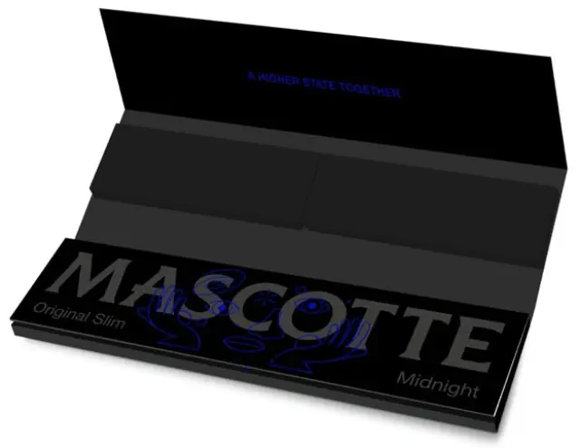 Χαρτάκια Mascotte Original Midnight King Size Slim με Τζιβάνα - 34φ. 2