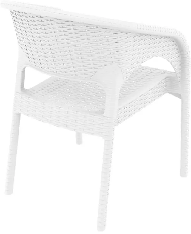 Πολυθρόνα Στοιβαζόμενη PANAMA Λευκό PP 58x64x80cm 3