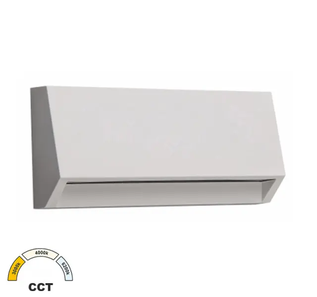 LED ΦΩΤΙΣ.PC ΕΠΙΤΟΙΧΟ ΕΜΜΕΣ. ΚΥΡΤΟ ΟΡΘΟΓ. 3W CCT IP65 ΛΕΥΚΟ