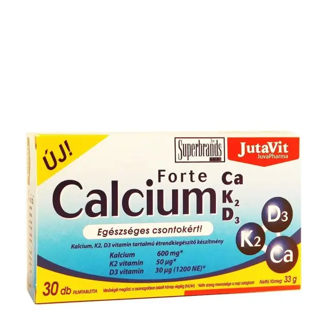 JutaVit Calcium Forte + Ca/K2/D3