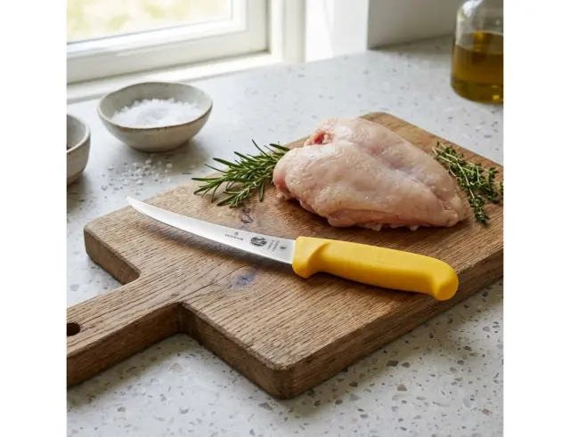 Μαχαίρι Ξεκοκαλίσματος Victorinox Fibrox με μήκος λεπίδας 12cm - Yellow5.6618.12
