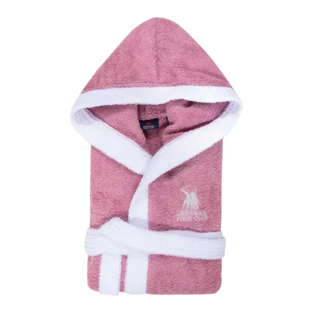 Greenwich Polo Club Παιδικό Μπουρνούζι Κορίτσι Essential, Χρώμα Ροζ 2