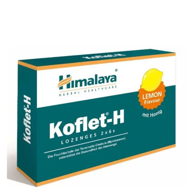 Himalaya Wellness Koflet-H Παστίλιες Λεμόνι 12τμχ