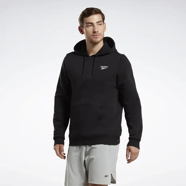Reebok Left Chest Logo Hood (100068238-Black) - Μαύρο