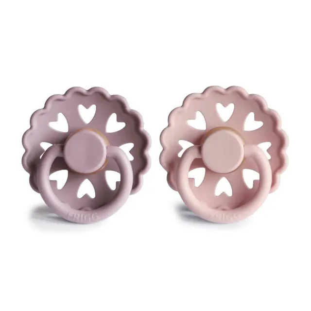 Σετ 2 Πιπίλες Latex FRIGG Fairytale Twilight Mauve/Primrose 6-18 Μηνών Baby Oliver 2