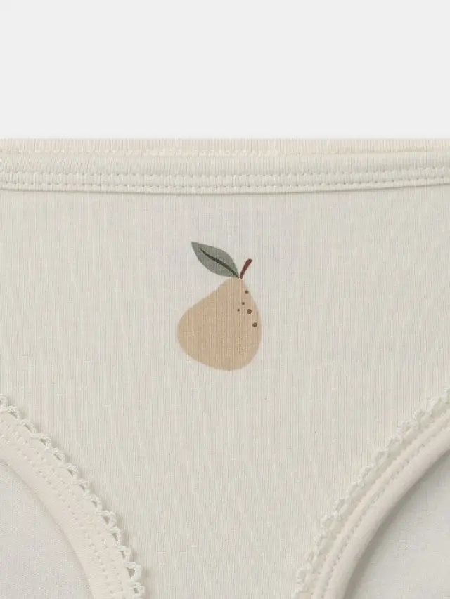 Παιδικό Σετ Εσωρούχων για Κορίτσια Pear Garden ΛΕΥΚΟ 3