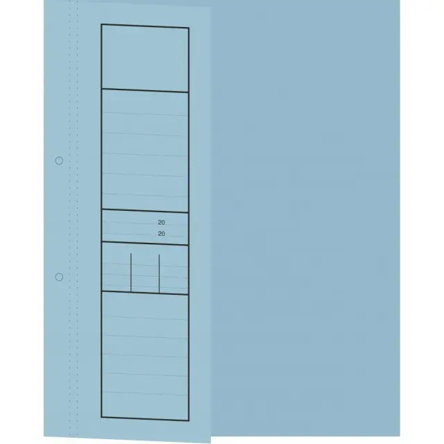 Υποφάκελος Μισός Μπλε 25x30