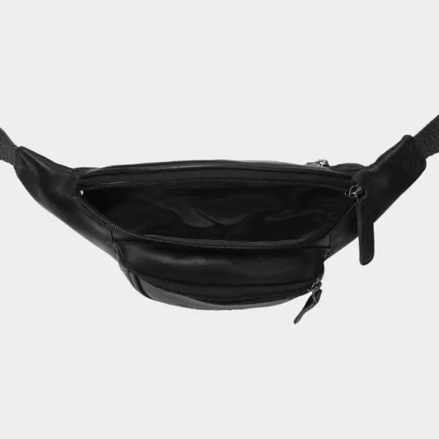 Ανδρικό Δερμάτινο Τσαντάκι Ζώνης The Chesterfield Jack C23.0001 00 Μαύρο - ONESIZE 3