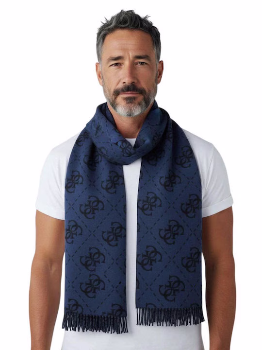 Guess Ανδρικό Κασκόλ Μπλε AM9666POL03-BLU 3