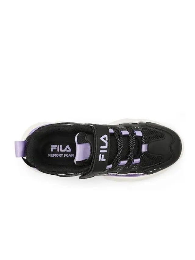 Παιδικά Παπούτσια Fila Memory Spinel για Κορίτσια Black/Purple (Μεγέθη 28-34) ΜΑΥΡΟ 3