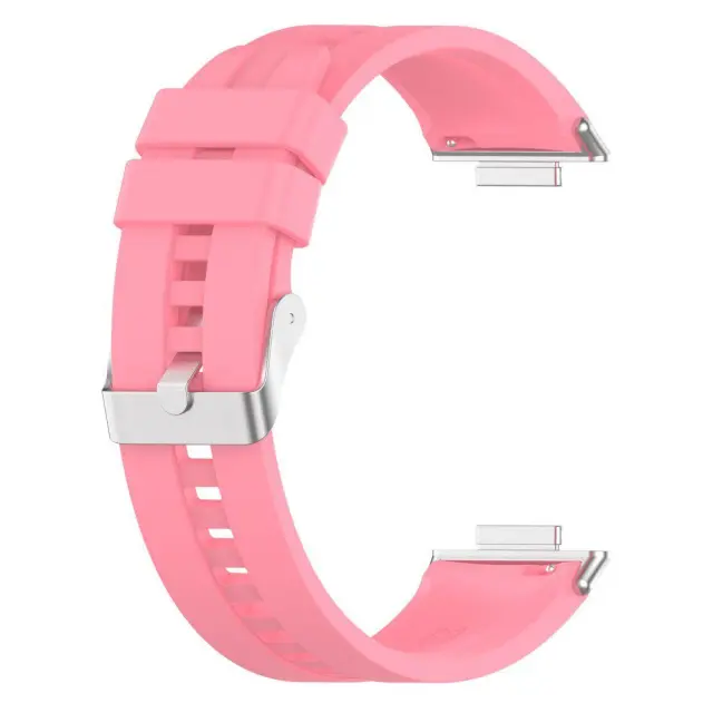 Λουράκι Σιλικόνης Silicone Band Για Huawei Watch Fit 2- Pink OEM 3