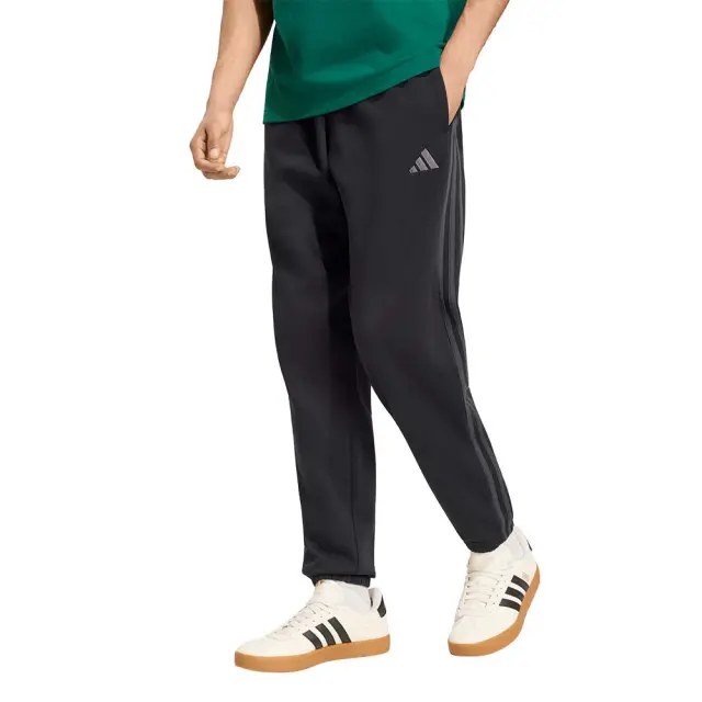 adidas Sportswear Men's 3Stripes Fleece Tapered Cut Pant Μαύρο KY4124 (adidas Sportswear)