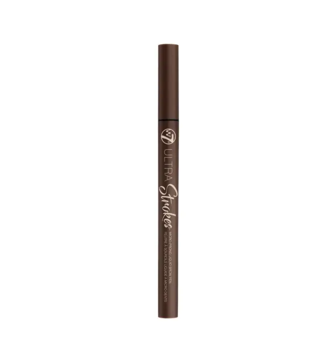 Ultra Strokes Micro-Prong Liquid Brow Pen Dark Brown W7