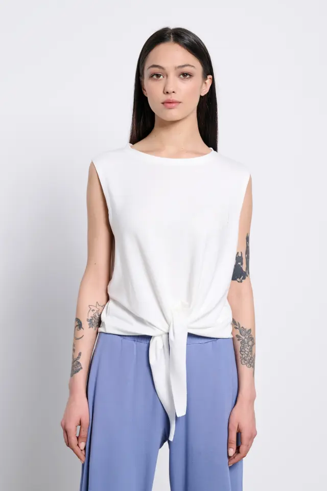 Bdtk Sleeveless Top Off White 1241-902521 - M
