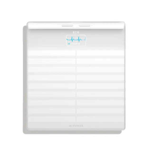 WITHINGS Body Scan Wifi Ζυγαριά με ΗΚΓ, Λιπομετρητή και Ανίχνευση Περιφερικής Νευροπάθειας White