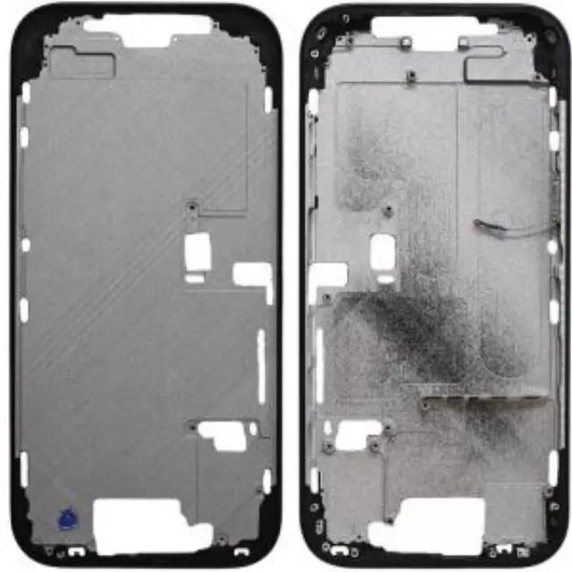 Μεσαίο Πλαίσιο Apple iPhone 16 Pro 5G με Πλήκτρο Κάμερας Μαύρο (OEM) N71424 3