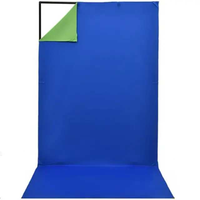 Jinbei Σετ Στήριγμα Φόντα Μπλε Πράσινο 150x200cm 2