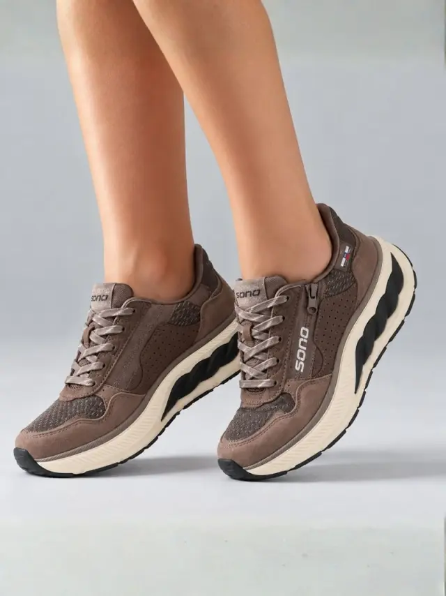 Mephisto/Sano Sneakers Γυναικείο δέρμα/ύφασμα Καφέ SAN/THALIA ICE/BROWN - 41 2
