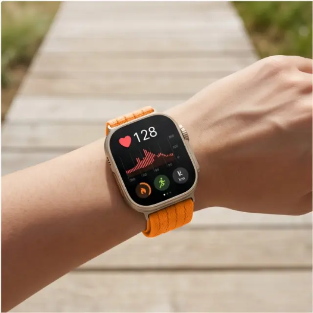 Tech-protect Nylon Huawei Watch Fit 3 / 4 / 4 Pro / 5 / 5 Pro Orange 3