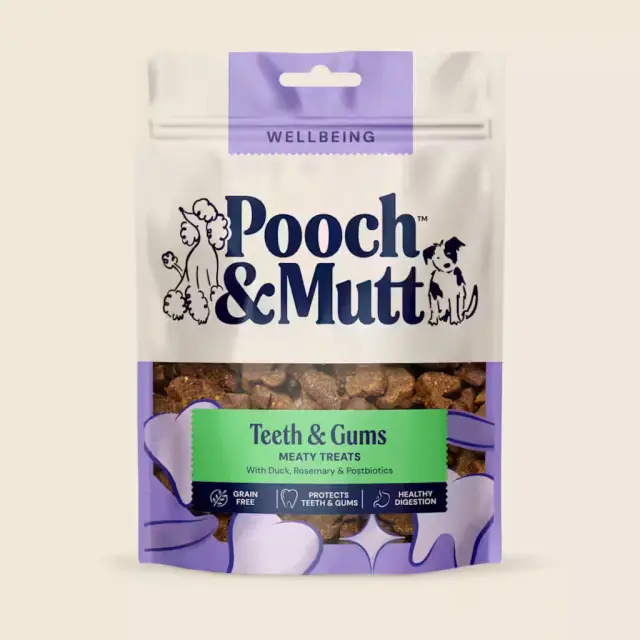 Pooch & Mutt Wellbeing Teeth & Gums Meaty Treats 120gr
