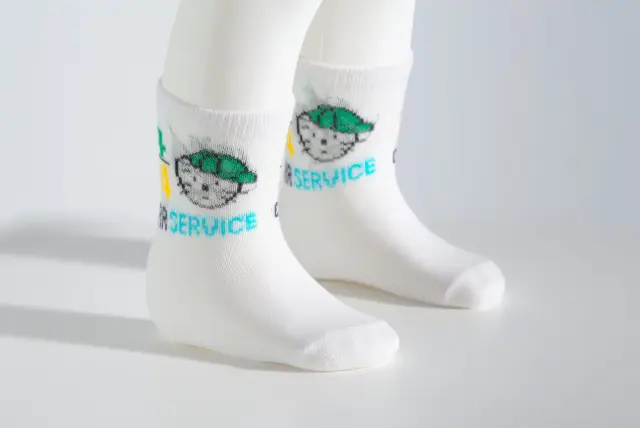 Socks Baby Car Service Λευκό