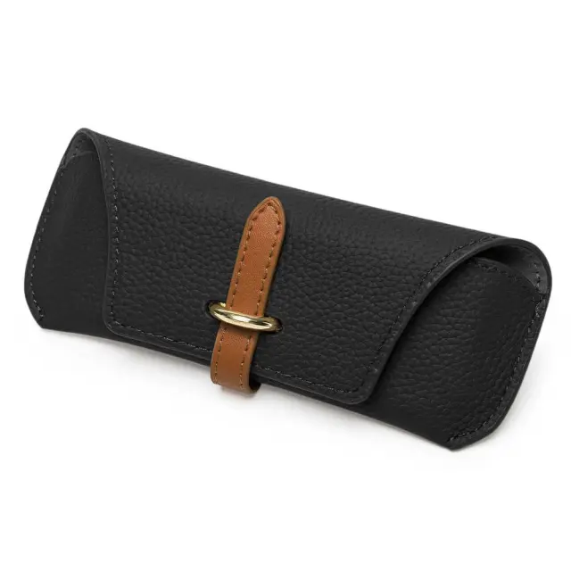 Techsuit - Glasses Case (ETL3) - PU, 17.8 x 7.3 x 0.5cm - Μαύρο