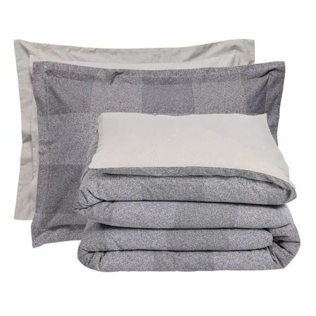 Σετ Σεντόνια Μονά με Λάστιχο 3 Τεμαχίων Das Home 5458 Grey-Beige 120x200+35 3