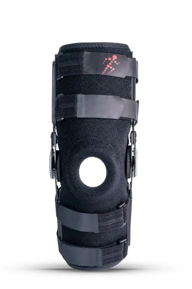 Long Open Knee Brace "Stabilmax O-1243/3XL REHAFUND", Black