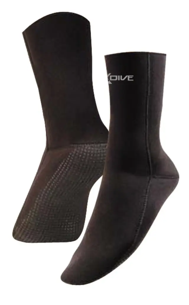 Καλτσάκια Black Διπλόφορδα με GRIP 1.5mm M/3