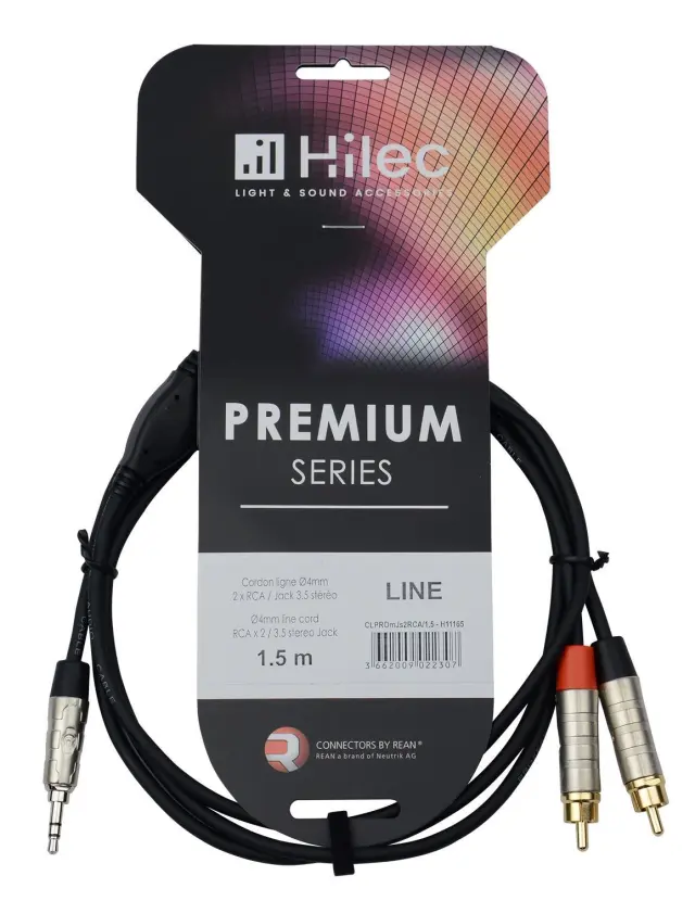 HILEC CLPROmJs2RCA/1.5 ΚΑΛΩΔΙΟ ΗΧΟΥ ΜΗΚΟΥΣ 1.5m