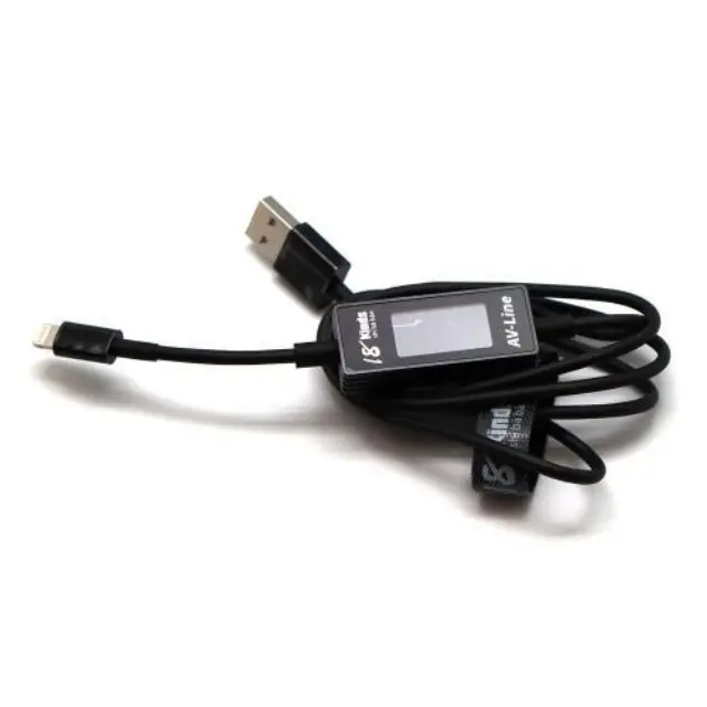 Καλώδιο USB με Οθόνη Μέτρησης Ρεύματος/ Τάσης/ Κατανάλωσης AV-LINE Lightning N56604