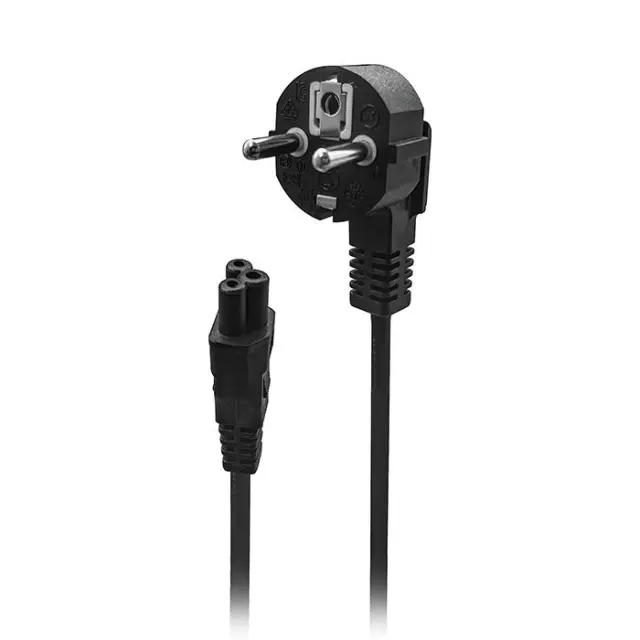 Καλώδιο τροφοδοσίας Schuko αρσενικό γωνία - IEC-320-C5 θηλυκό, 2m