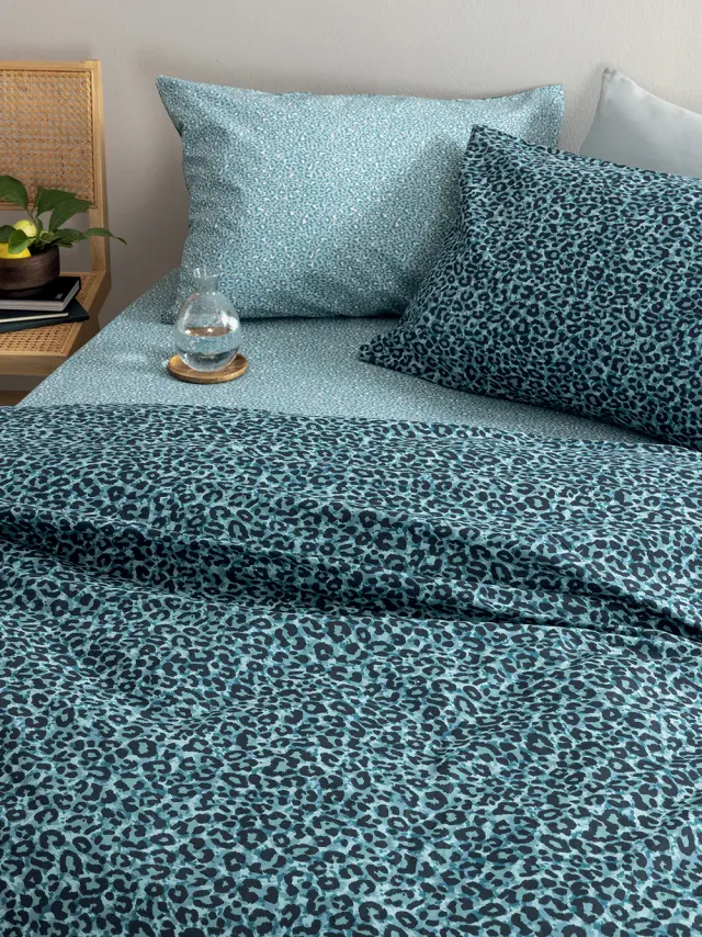 Σετ Σεντόνια 280x265 King Size Fashion Life Palamaiki FL6300 Μπλε 100% βαμβακερόΧωρίς Λάστιχο