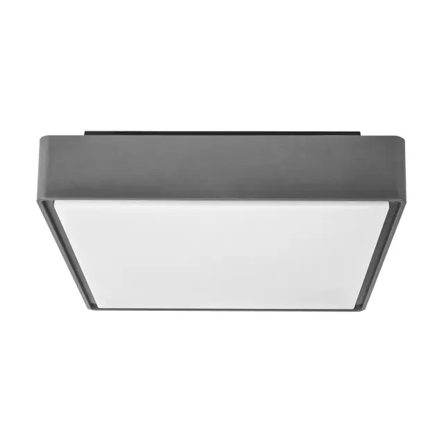 Τετράγωνο LED Φωτιστικό Οροφής Box VK/02066/G/C Γκρι 16W 4000K IP65 29.6x29.6x7.8cm Γκρί