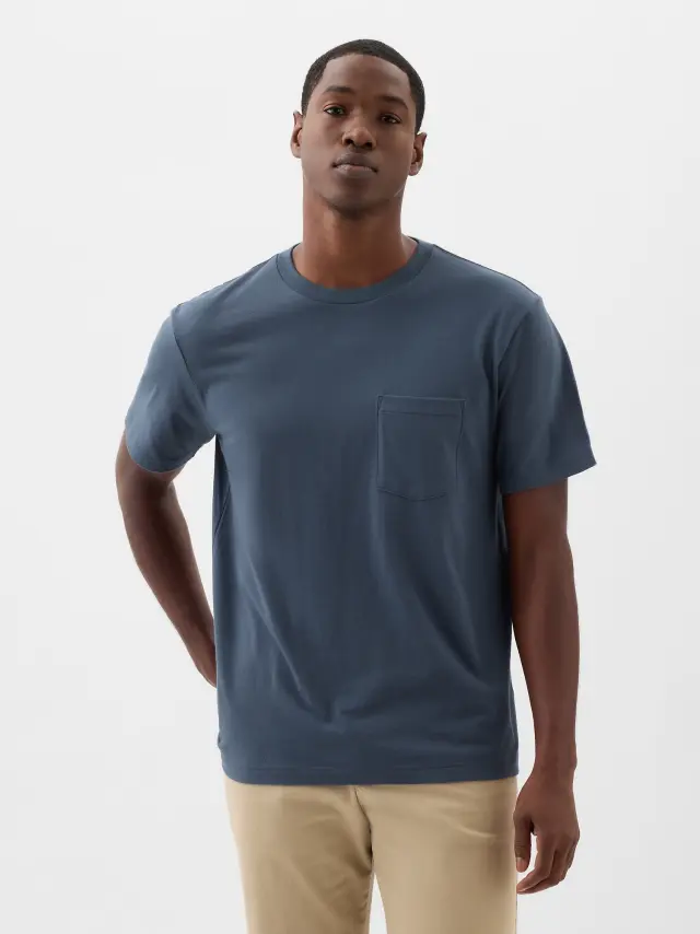Μπλε Original Pocket Κοντομάνικη μπλούζα με Τσέπη deep sailor blue - S