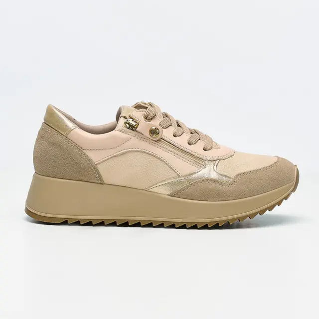 Imac Sneakers Γυναικείο δέρμα/δέρμα suede Άσπρο IMA/657640 AVORIO - 36