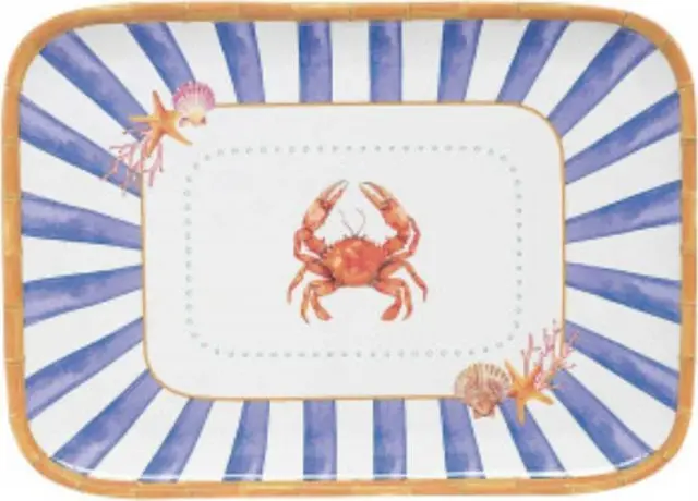 R2S Πιατέλα Μελαμίνης Saint Tropez 45x32cm 0lt Πολύχρωμη