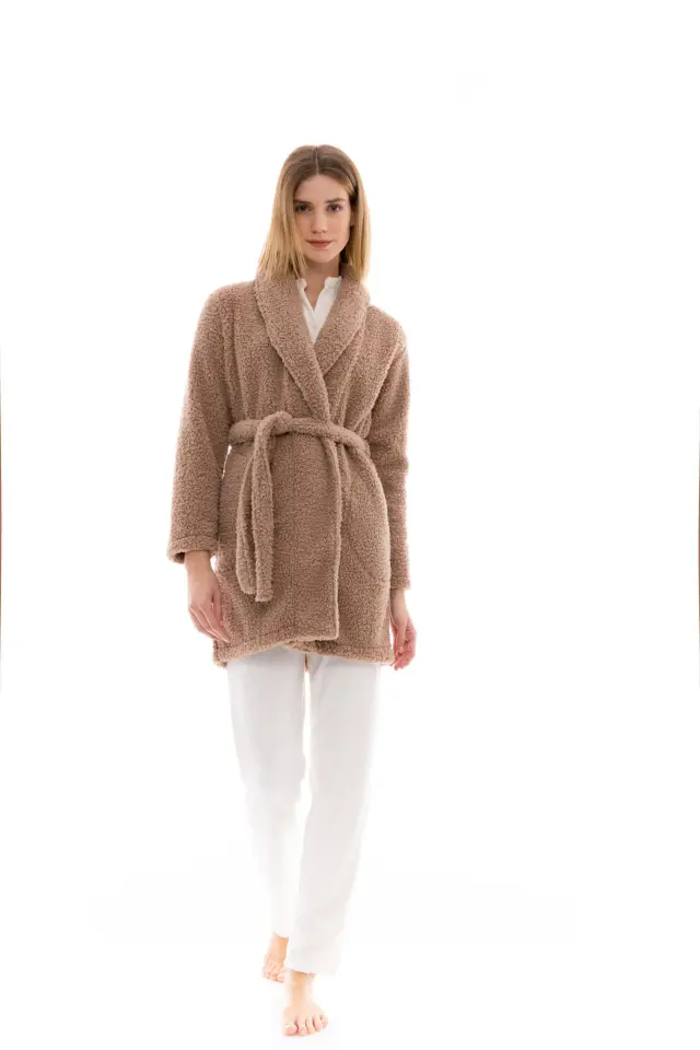 Γυναικεία ρόμπα FLEECE FLUFFY Skin W1479 Pink Label