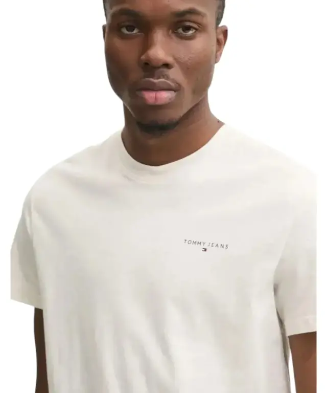 Tommy Hilfiger - Ανδρικό T-shirt Tjm Slim Linear Chest Ss Tee Ext DM0DM21188-AE3 Μπεζ - S