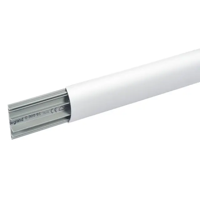 Over floor trunking - 75x18 mm -3 compartments -L. 2 m -with cover -aluminium