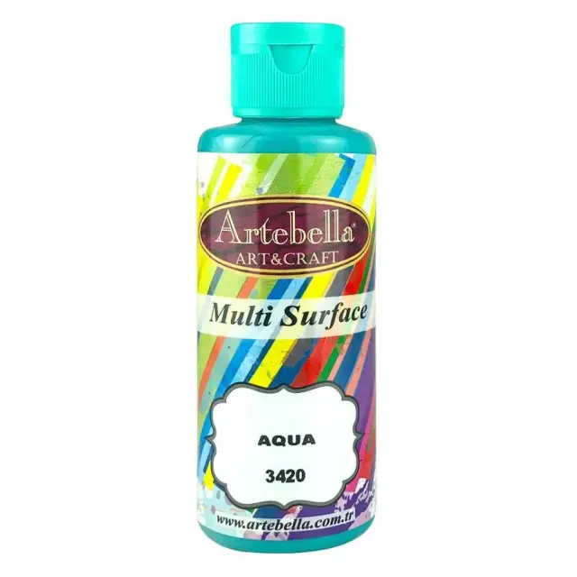 Artebella Ακρυλικό Χρώμα Multi Surface - 3420 Aqua - 130ml