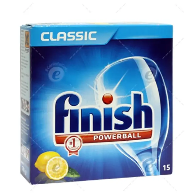 Ταμπλέτες Πλυντηρίου Πιάτων Finish Powerball Lemon 15Τμχ