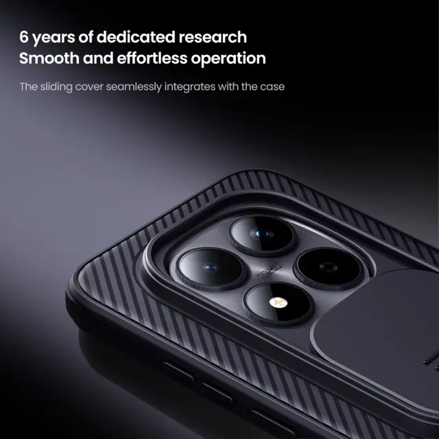 Nillkin CamShield PRO Hard Case for Xiaomi Redmi Note 15 Pro 5G Black 3