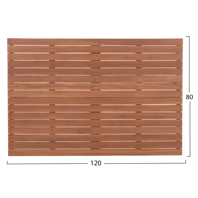 ΕΠΙΦΑΝΕΙΑ ΤΡΑΠΕΖΙΟΥ ΟΡΘΟΓΩΝΙΑ FB918138 ΞΥΛΟ TEAK--ΦΥΣΙΚΟ 120x80x4(πάχος)εκ. 2