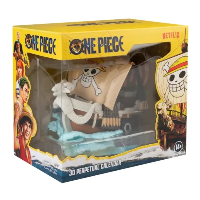 Διακοσμητικό 3D Ημερολόγιο One piece- Going Merry - Resin 3D Perpetual Calendar 2