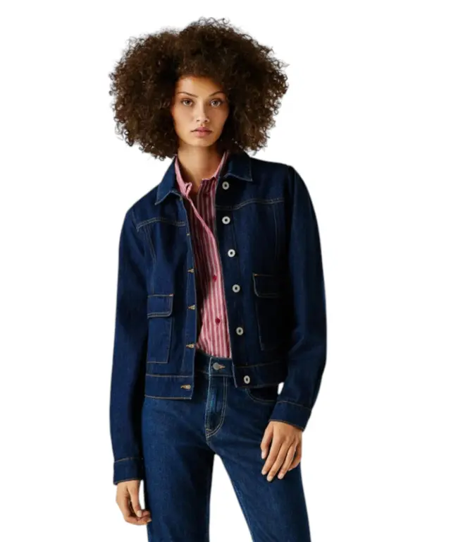 Pepe Jeans - Γυναικείο Τζιν Τζάκετ regular fit denim Sunny PL4024407-000 Μπλε Σκούρο 2