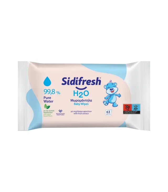 Sidifresh H2O Μωρομάντηλα 99.8% νερο Monthly Pack 14χ63τμχ 2